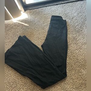 Black boot cut flare skinny jeans